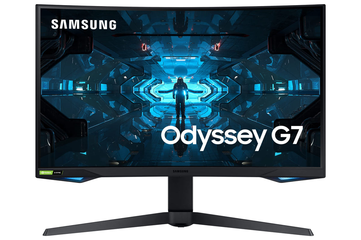 Monitor SAMSUNG Odyssey G7 G75T van 27 inch WQHD VA foto afbeelding