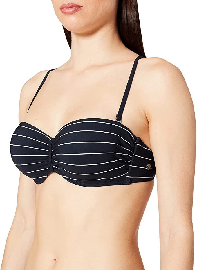 Kerel Mangel Gelijkwaardig Marc O Polo Body & Beach Bikinitop voor dames, zwart (Blauschwarz 001), 85C  (Maat fabrikant: 036C)